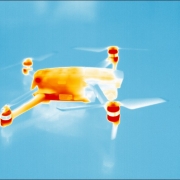 Thermografiebild einer Drohne